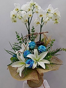 Gül Lilyum Orkide Aranjmanı