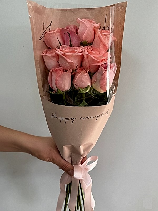 10 İthal Somon Gül Buketi