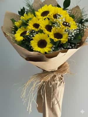 10 Ayçiçeği Buketi