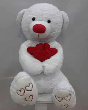 1 Metre Peluş Kalpli Ayıcık