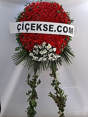 Kırmızı Karanfil Cenaze Çelengi Özel
