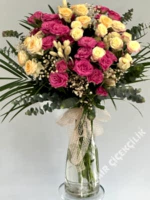 Dekoratif Mix Sprey Gül Aranjmanı