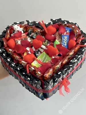 Romantik Kalp Çikolata Kutusu