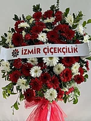 Kırmızı Beyaz Gerbera Ferforje