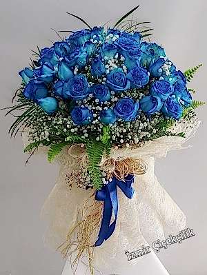 41 Mavi Gül Buketi Abakada