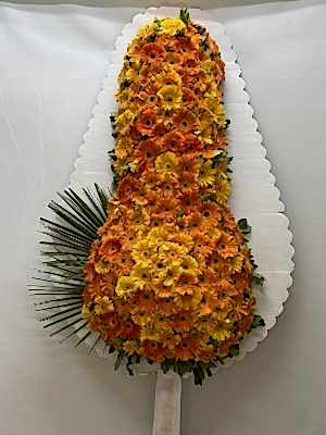 Turuncu Gerbera Çelenk