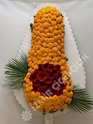 Turuncu & Kırmızı Çelenk